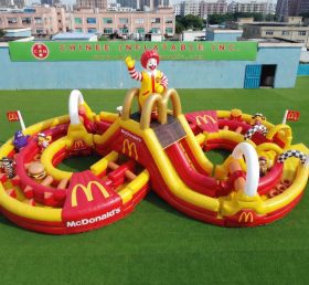 CR2-955 Percorso a ostacoli gonfiabile gigante a tema McDonald corsa impegnativa