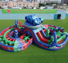 CR2-963 Percorso a ostacoli gonfiabile gigante a tema PJ Masks corsa impegnativa