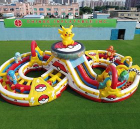 CR2-964 Percorso a ostacoli gonfiabile gigante a tema Pokémon corsa impegnativa