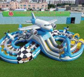 CR2-985 Percorso a ostacoli gonfiabile gigante a tema aereo corsa impegnativa