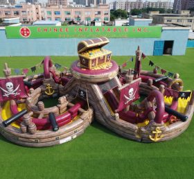 CR2-992 Percorso a Ostacoli Gonfiabile Gigante a Tema Pirati Corsa Avvincente