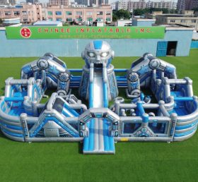 CR2-995 Percorso a ostacoli gonfiabile gigante a tema robot corsa impegnativa