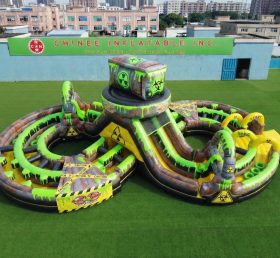 CR2-998 Percorso a ostacoli gonfiabile gigante a tema tossico corsa impegnativa