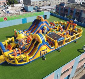 GF3-1004 Parco Giochi Gonfiabile a Tema Bob Aggiustatutto