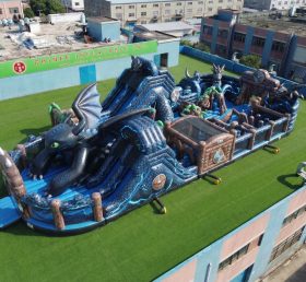GF3-1013 Parco giochi gonfiabile a tema Dragon Trainer