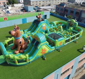 GF3-1029 Parco Giochi Gonfiabile a Tema Scooby-Doo