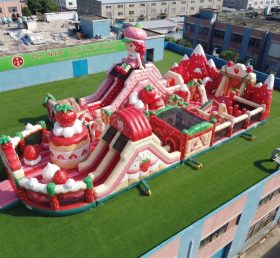 GF3-1036 Parco Giochi Gonfiabile a Tema Strawberry Shortcake