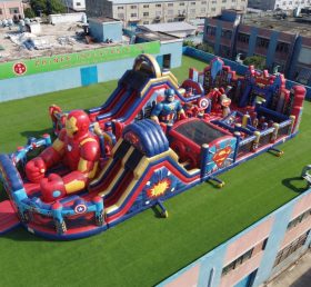 GF3-1037 Parco Giochi Gonfiabile a Tema Supereroe