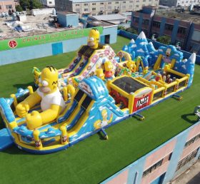 GF3-1044 Parco giochi gonfiabile a tema I Simpson