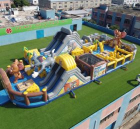 GF3-1047 Parco giochi gonfiabile a tema Tom e Jerry