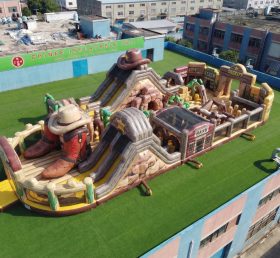 GF3-1049 Parco giochi gonfiabile a tema Far West
