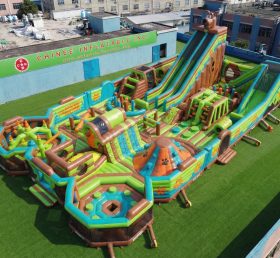 GF3-1097 Parco Gonfiabile a Tema Scooby-Doo