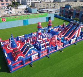 GF3-1129 Parco Gonfiabile a Tema Stile Americano