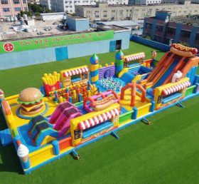 GF3-1143 Parco Gonfiabile a Tema Food Trucks