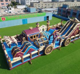 GF3-1147 Parco Gonfiabile a Tema Carrozza Trainata da Cavalli