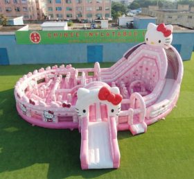 GF3-1170 Parco Gonfiabile a Tema Hello Kitty