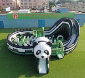 GF3-1174 Città dei divertimenti gonfiabile a tema panda