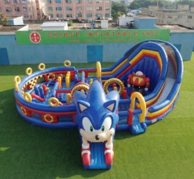 GF3-1177 Città Gonfiabile a Tema Sonic