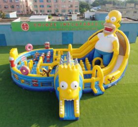 GF3-1178 Tema I Simpson Città Gonfiabile