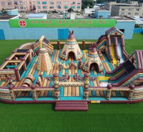 GF3-1185 Città del divertimento gonfiabile a tema indiano d'America