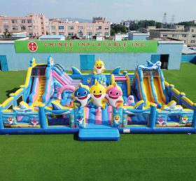GF3-1187 Città del divertimento gonfiabile a tema Baby Shark