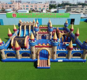 GF3-1196 Città dei Divertimenti Gonfiabile a Tema Regno del Castello