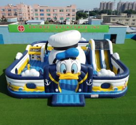 GF3-1201 Città dei divertimenti gonfiabile a tema Donald Duck