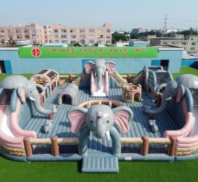 GF3-1206 Città del divertimento gonfiabile a tema elefante