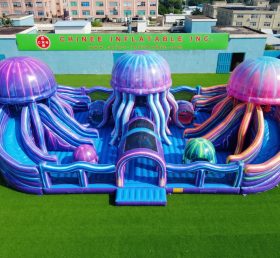 GF3-1216 Città dei divertimenti gonfiabile a tema medusa
