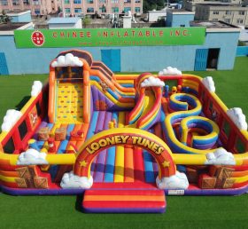 GF3-1228 Città del Divertimento Gonfiabile a Tema Looney Tunes