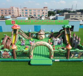GF3-1229 Città del Divertimento Gonfiabile a Tema Foresta Magica