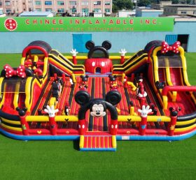 GF3-1235 Città Divertente Gonfiabile a Tema Mickey & Minnie