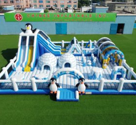 GF3-1250 Città dei divertimenti gonfiabile a tema pinguino