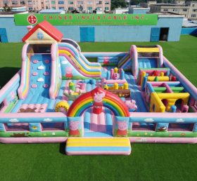 GF3-1251 Città Gonfiabile a Tema Peppa Pig