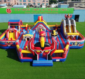 GF3-1257 Città del divertimento gonfiabile a tema Power Rangers