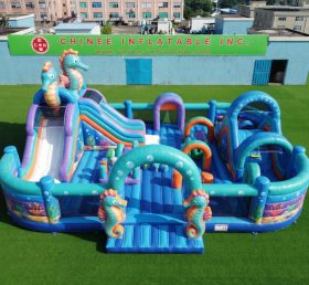 GF3-1263 Città del divertimento gonfiabile a tema cavalluccio marino