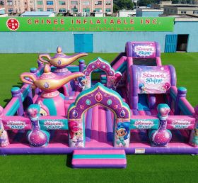 GF3-1264 Tema Shimmer & Shine Città Gonfiabile