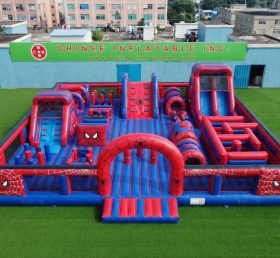 GF3-1271 Città del divertimento gonfiabile a tema Spider-Man