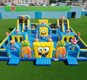 GF3-1272 Città dei Divertimenti Gonfiabile a Tema SpongeBob