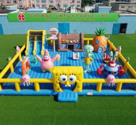 GF3-1273 Città dei divertimenti gonfiabile a tema SpongeBob