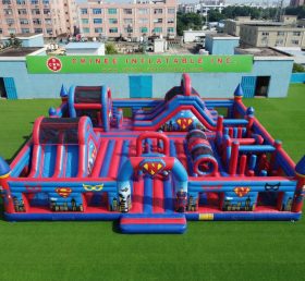 GF3-1279 Città Giochi Gonfiabile a Tema Supereroe