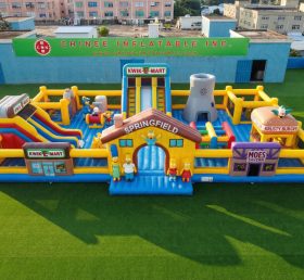GF3-1286 Città del Divertimento Gonfiabile a Tema I Simpson