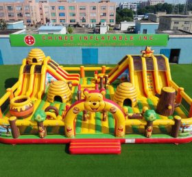 GF3-1295 Parco Giochi Gonfiabile a Tema Winnie the Pooh