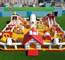 GF3-1394 Parco Gonfiabile a Tema Snoopy