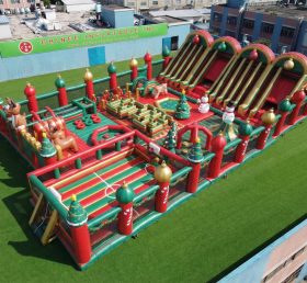 GF3-652 Parco Gonfiabile Gigante a Tema Natalizio