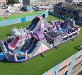 GF3-704 Parco giochi gonfiabile a tema ippopotamo