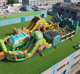 GF3-715 Parco Giochi Gonfiabile a Tema Scooby-Doo