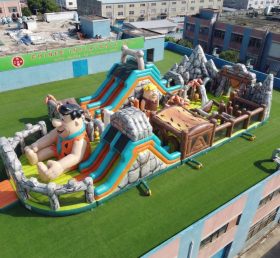 GF3-718 Parco Giochi Gonfiabile a Tema I Flintstones