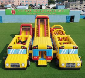 GF3-734 Parco giochi gonfiabile a tema autobus