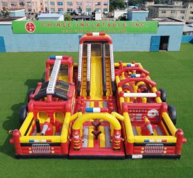 GF3-750 Parco Giochi Gonfiabile a Tema Camion dei Pompieri
